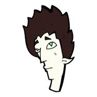 comic cartoon vampire head N11
