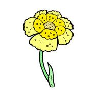 comic cartoon flower N84