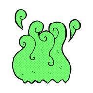 green smoke comic cartoon element