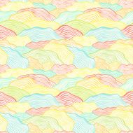 Seamless pattern with wavy scale texture N4