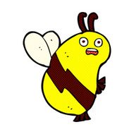 funny comic cartoon bee N6