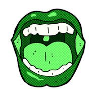 comic cartoon halloween mouth N6