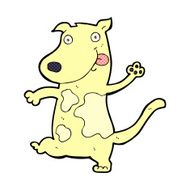 comic cartoon happy dog N21