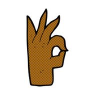 comic cartoon okay hand gesture N5