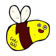 comic cartoon bee N10