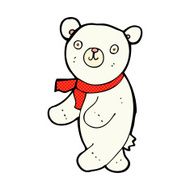 cute comic cartoon polar teddy bear N2