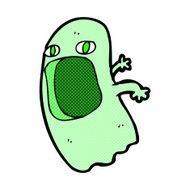 funny comic cartoon ghost N25