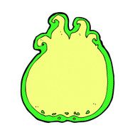 comic cartoon halloween flame border N2