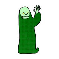 comic cartoon waving halloween ghoul N3