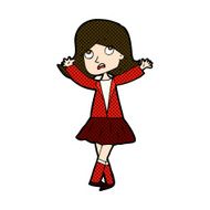 comic cartoon unhappy girl N6