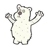 comic cartoon funny polar bear N2
