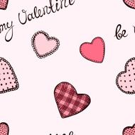 Seamless pattern with hearts N16