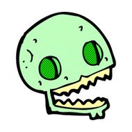 comic cartoon spooky skull N46