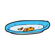 comic cartoon empty plate N2