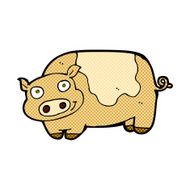 comic cartoon pig N4