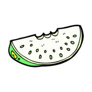 comic cartoon melon slice N6