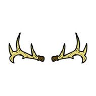 comic cartoon antlers N2