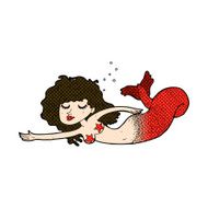 comic cartoon mermaid N19