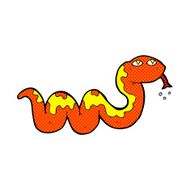 comic cartoon snake N23