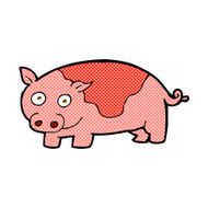 comic cartoon pig N5