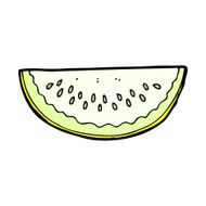 comic cartoon melon slice N7