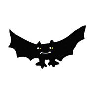comic cartoon spooky vampire bat N5