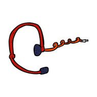 comic cartoon call center headset N3