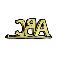 comic cartoon ABC letters N4