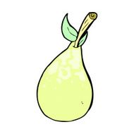comic cartoon pear N8
