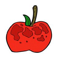 comic cartoon apple N23
