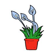 comic cartoon orchid plant N3