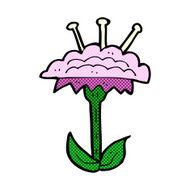 comic cartoon flower N85