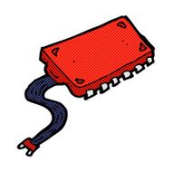 comic cartoon computer chip N7