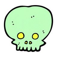 comic cartoon spooky skull symbol N5