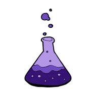 comic cartoon science chemicals N2