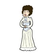 comic cartoon shocked victorian woman N3
