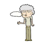 comic cartoon smoker N3