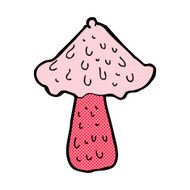 comic cartoon mushroom N13