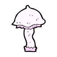 comic cartoon mushroom N15