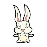 comic cartoon rabbit N26