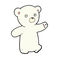 comic cartoon polar bear cub N10