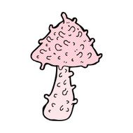 comic cartoon weird mushroom N5