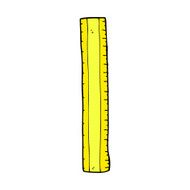 comic cartoon wooden ruler N5