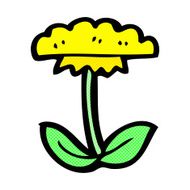 comic cartoon flower symbol N4