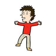 comic cartoon happy man N131