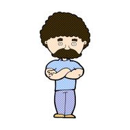 comic cartoon dad with folded arms N3