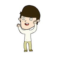 comic cartoon happy man N132