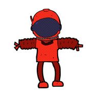 comic cartoon astronaut N31