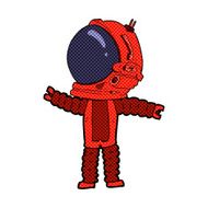 comic cartoon astronaut N32