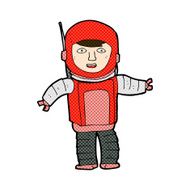 comic cartoon astronaut N33